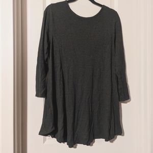 Bobeau knit dark olive green top